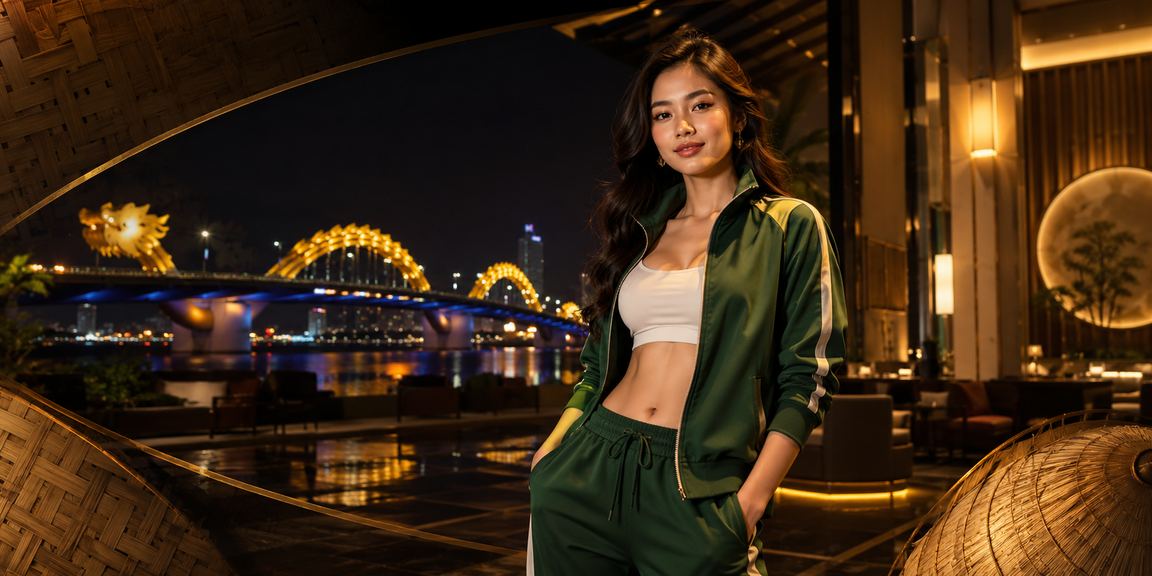 Cảnh Casino tại Đà Nẵng với trang trí ánh sáng sắc nét