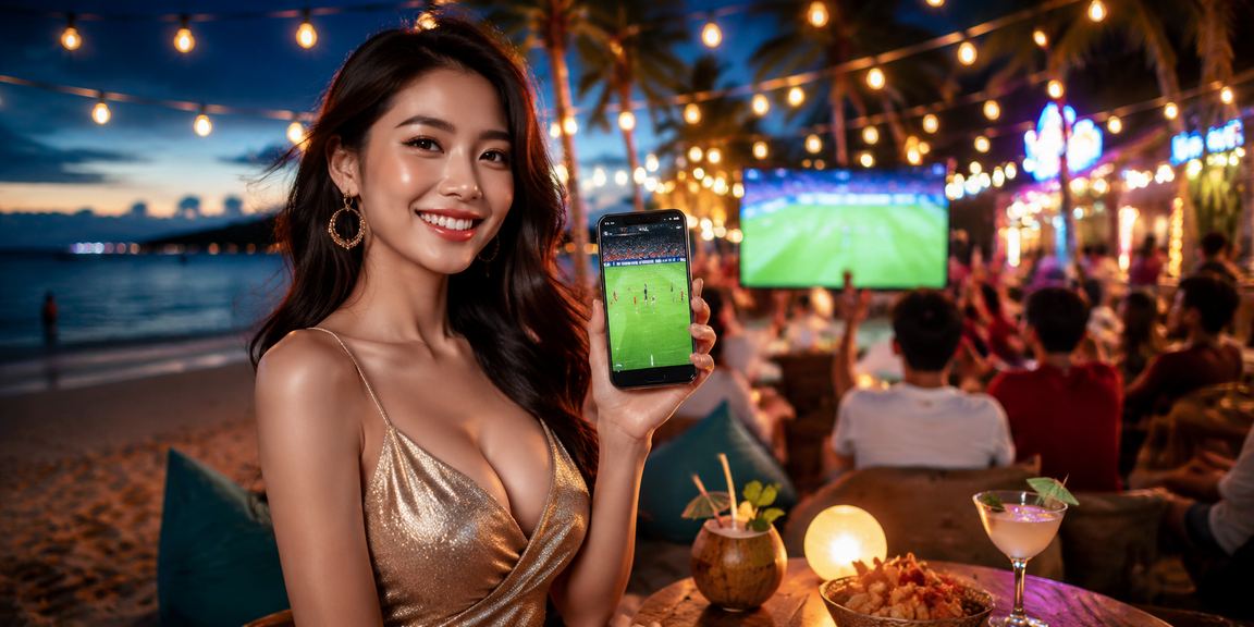 Khung cảnh bãi biển Phú Quốc với bóng đá thể thao